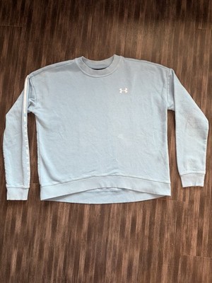 Under Armour Rival Crew Sweatshirt Blue Womens Small