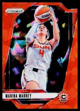 2024 Panini Prizm WNBA Marina Mabrey #132 Orange Cracked Ice