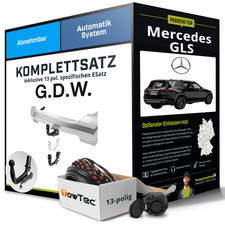 F&uuml;r MERCEDES GLS Typ X167 Anh&auml;ngerkupplung abnehmbar +eSatz 13pol 19- NEU