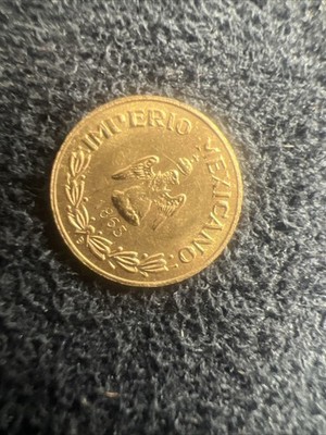 ミニ金貨② マクシミリアン金貨 メキシコ 1865年 品位900 約0.37g EMPERADOR MAXIMILIANO 1865 B MEXICAN Miniature Gold Coin | eBay