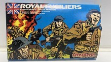 Vintage Atlantic 1/72 British Royal Fusiliers WWII 53 - HO Scale Soldiers