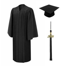 Deluxe Bachelor's Graduation Cap, Gown Tassel Package