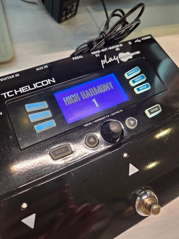 TC-Helicon Play Acoustic Guitar Effects Peda lVocal Harmony Footswitch Used - Image 2 of 4
