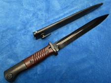 VERY RARE ORIGINAL POST WW2 EAST GERMAN DDR VOLKSPOLIZEI K98 BAYONET & SCABBARD