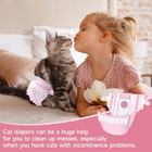 Disposable Puppy Cat Nappies, Super Absorbent Pet Diapers for Cats Small Dogs, D
