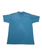 Vintage Screen Stars Best Blank Turquoise T Shirt XL USA Single Stitch Faded