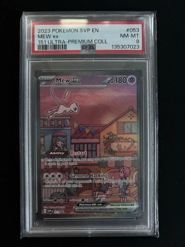 2023 POKEMON SVP EN-SV BLACK STAR PROMO 151 ULTRA-PREMIUM COLL #053 MEW EX PSA 8