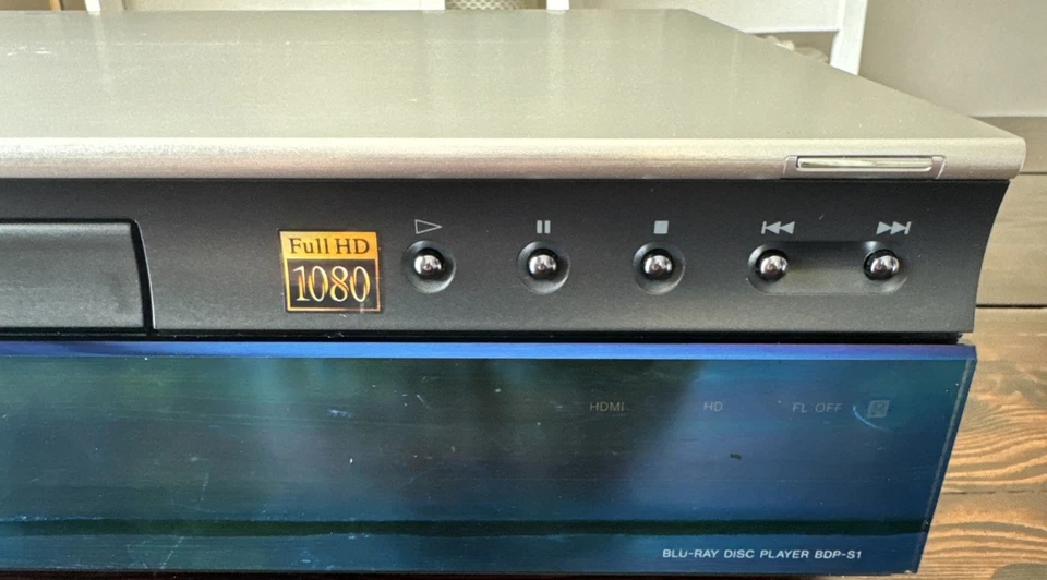 Reproductor de Blu-ray Sony BDP-S1 reproductor de DVD SIN control remoto - probado leer descripción Foto 4 de 4