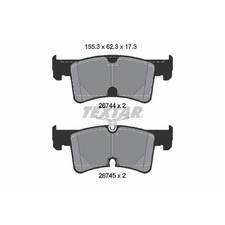 Satz Bremsbeläge Bremsklötze hinten für VW California T7 STC STM | 24039762