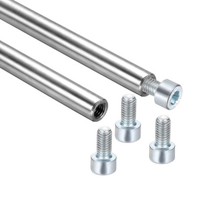 2 Stück Linearführungsstange 8mmx550mm Stahl 304 für Shaft Guide