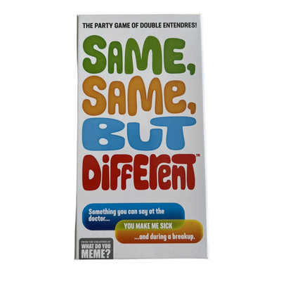 Same, Same, But Different Double Entendre (3+ Players) Ages 17+ Adult Party Game