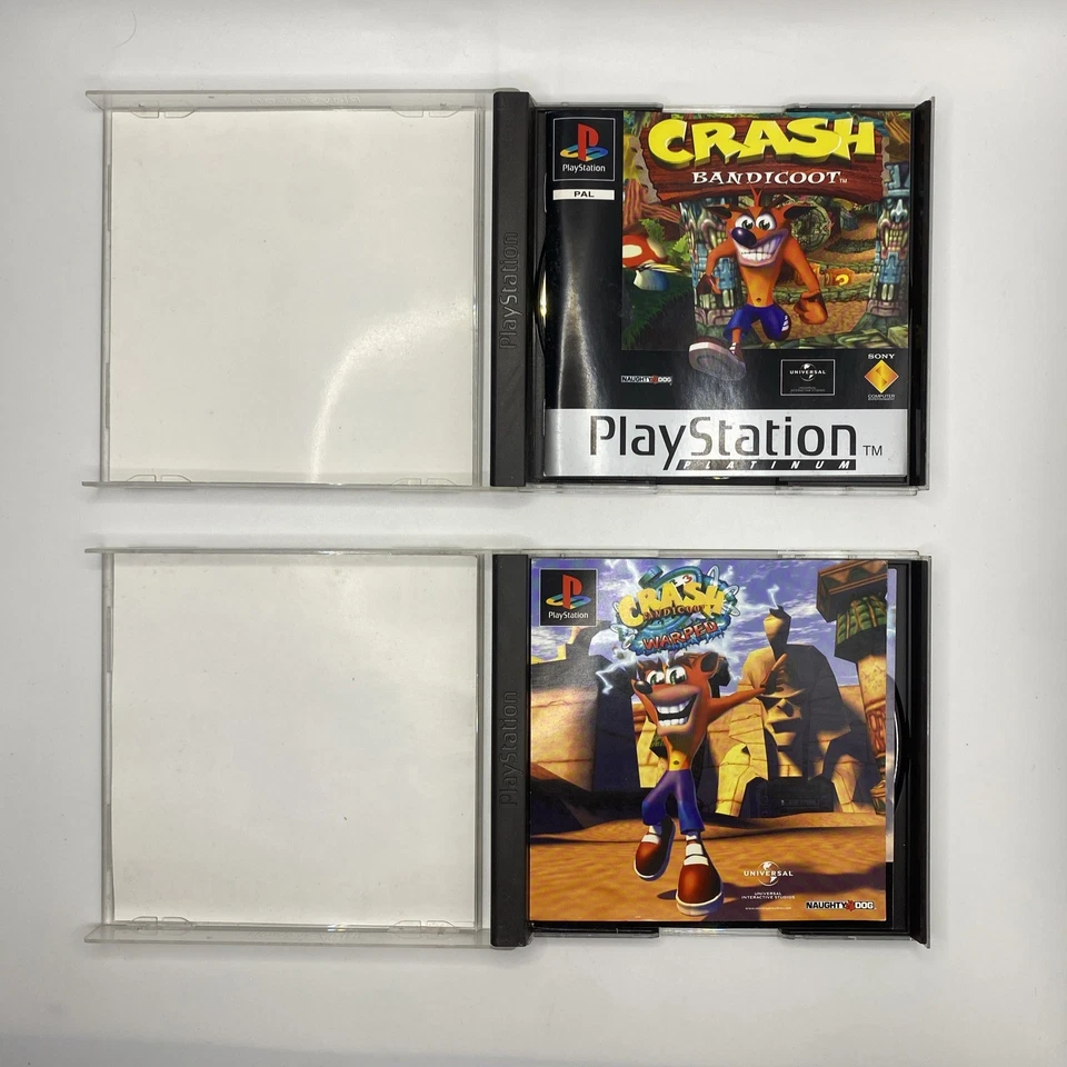 Crash Bandicoot Plat + 3 Warped Black Label | Ps1 Pal | Complete Game + Manual - Image 3 of 4