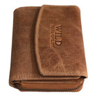 Damen Geldbörse aus Büffelleder Geldbeutel Portmonee Börse Wild Klein 709