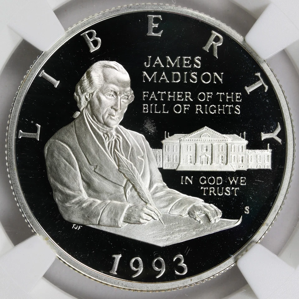 1993-S 50c James Madison Commemorative Half Dollar NGC PF69UCAM - Image 3 of 4