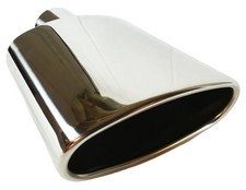 Exhaust Tip Oval 2.25 Inlet 6.00 X 2.50 Outlet 9.00 W62590-225-ss Polished 304 Exhaust Tip Oval 2.25 Inlet 6.00 X 2.50 Outlet 9.00 W62590-225-ss Polished 304