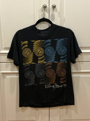 Rare Rolling Stones Steel Wheels North American Con 1980s vintage concert t-shirt, vintage, single stitch, B+ condition
