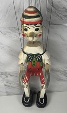Vintage  Hand Carved Wood  Pinocchio Marionette / Puppet  26" tall