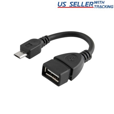 (5-pack) Micro-USB Male to USB 2.0 Female Host OTG Adapter Cable