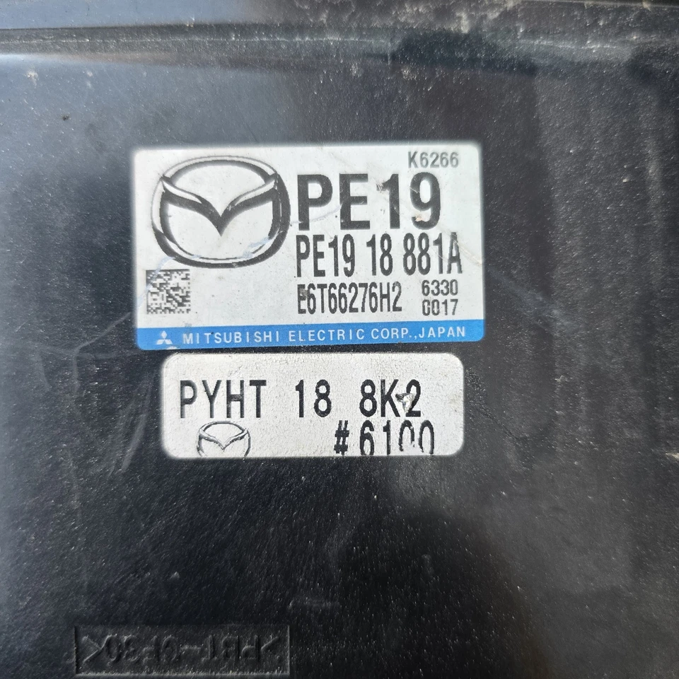 Unidad de módulo de control informático MAZDA 2014-2016 3 motores ECU ECM PE1918881A OEM Foto 2 de 2