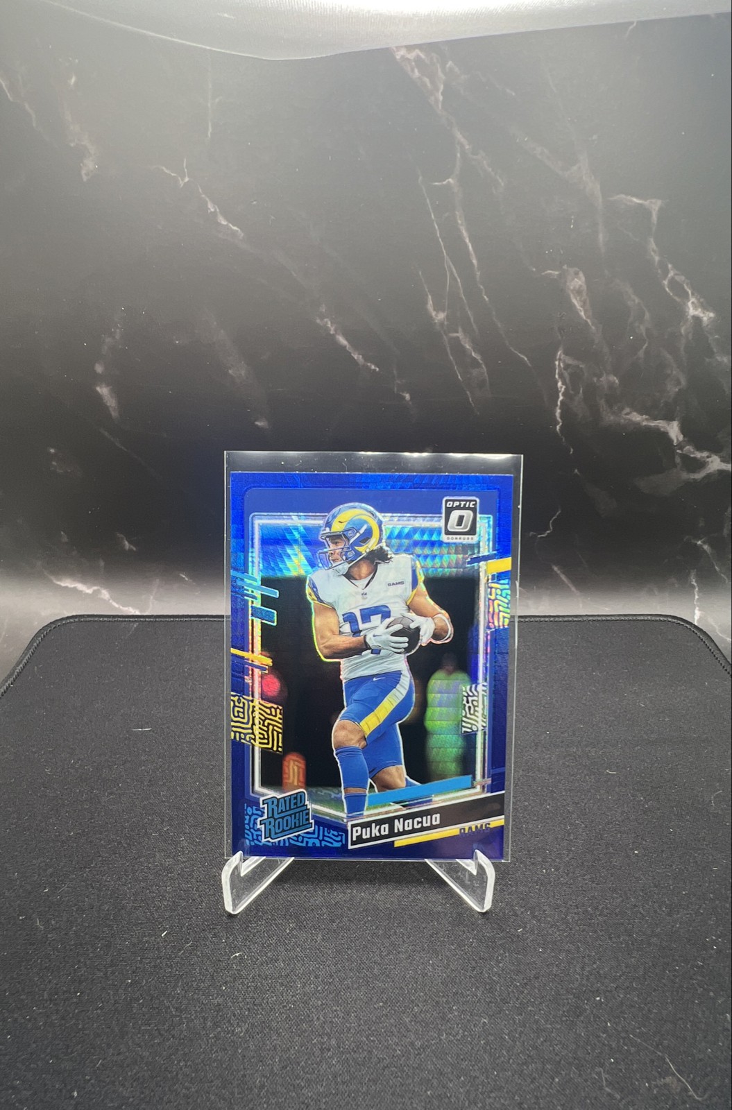 2023 Panini Donruss Optic - Rated Rookie Puka Nacua #238 Blue Hyper Prizm (RC)