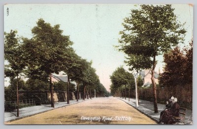 Cavendish Road Sutton Frith s Serie Postkarte um 1908 W. Pile Ltd