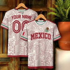 Custom Mexico Soccer Jersey with Name Number, Team Fan Shirt