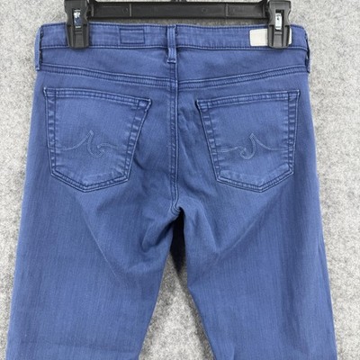AG Adriano Goldschmied Jeans Womens 32 Blue Stevie Ankle Slim Straight Stretch