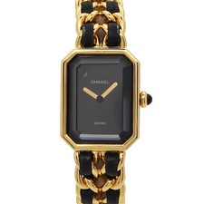 CHANEL Premiere Size S H0001 Vintage Quartz Black Dial Ladies Watch 90293112
