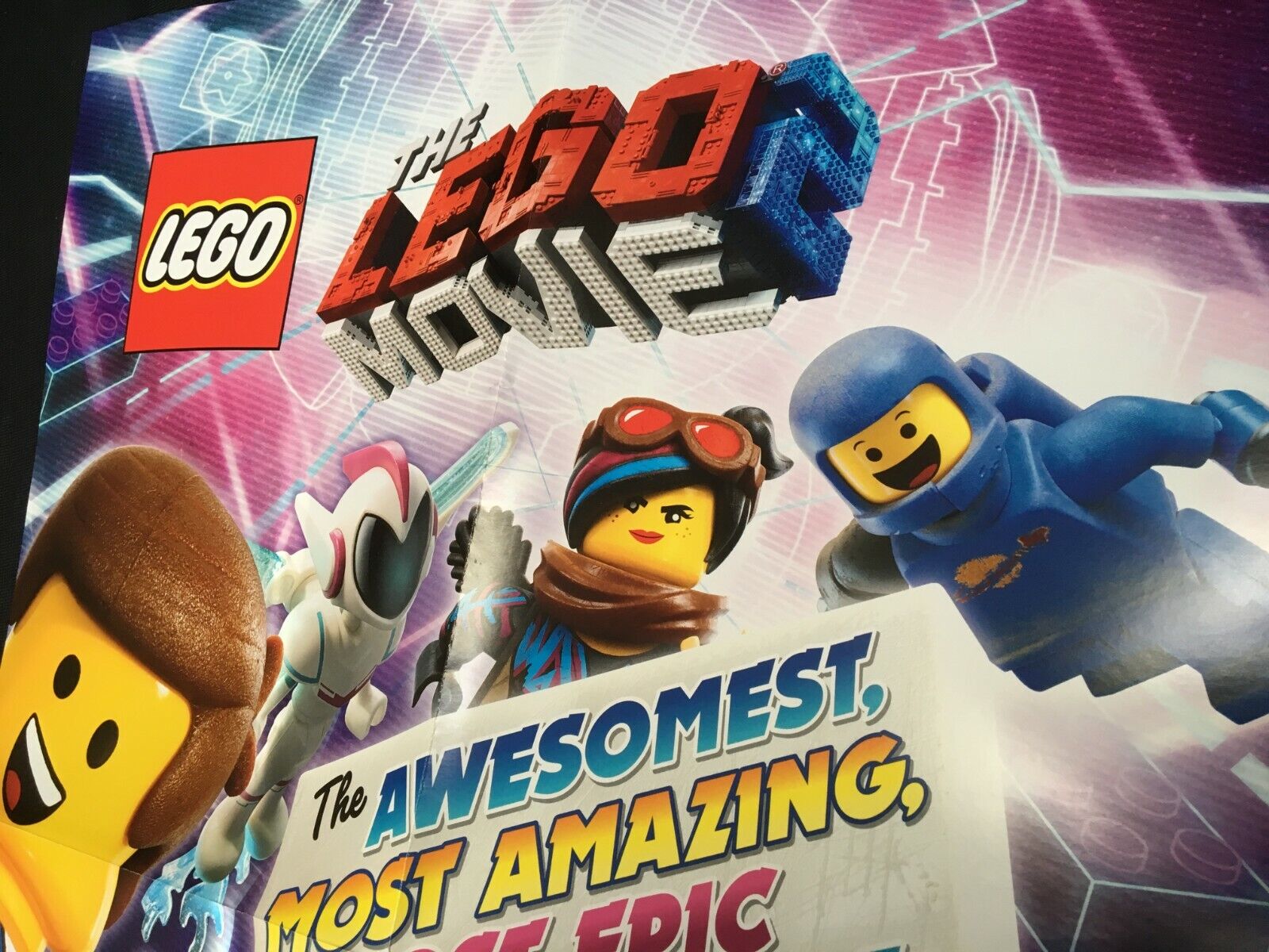 "LEGO MOVIE 2" Awesomest MOVIE GUIDE Promotional 18 x 24 PROMO POSTER NEW!