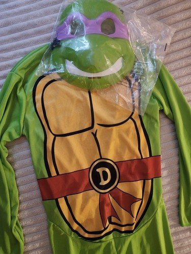 Boys Dress Up Toy TMNT Gift Medium Cosplay Donatello Turtle Complete Outfit Mask
