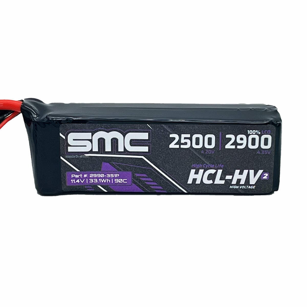 HELLO LIPO ロンパース 95cm未満 SMC SMC2990-3S1P HCL HV2 Flight HV High Voltage Lipo Battery 11.4V