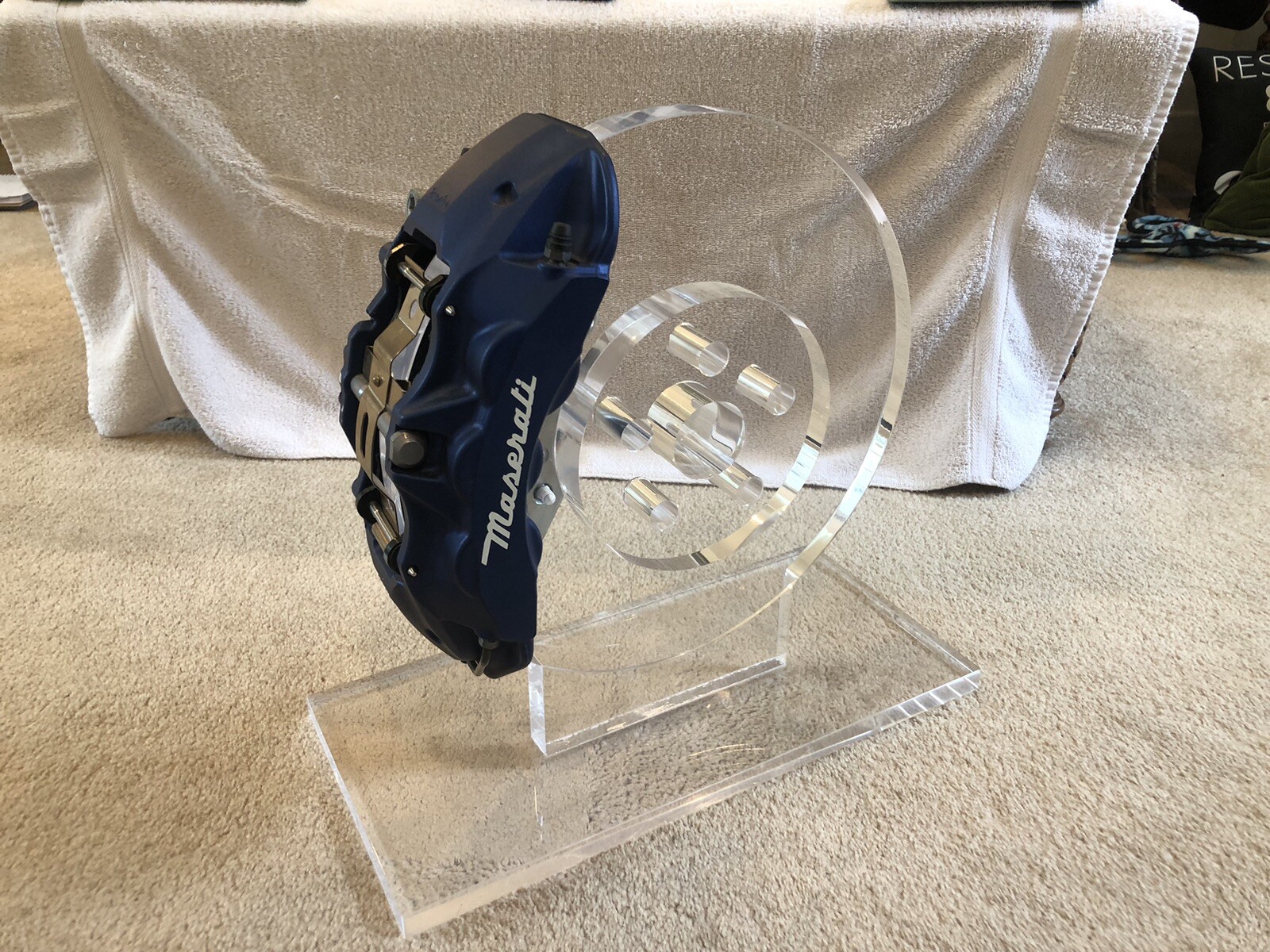 GENUINE MASERATI Brembo Blue Front Right Brake Caliper Dealer Display 670009178
