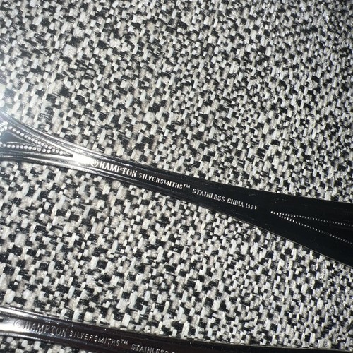 Hampton Silversmiths 18/10 Stainless Gold Trim 6 7/8” Set Of 4 Forks China 199 - Picture 6 of 6