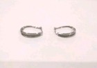 Genuine Green & White Natural Diamonds Diamond Hoop Earrings — photo 1