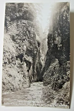 1915 era RPPC "Oneonta Gorge", Columbia River Highway, Oregon