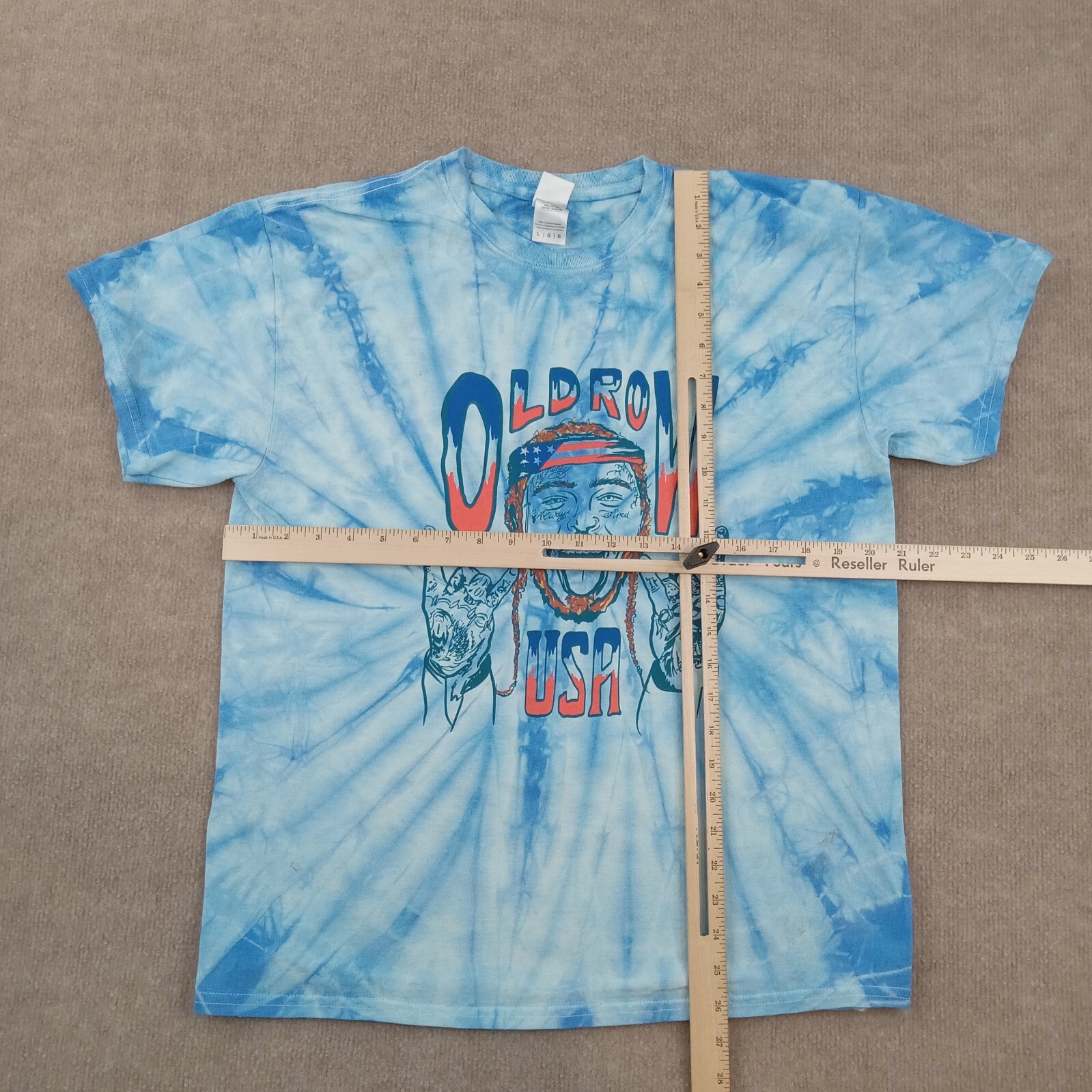 FILA T shirt uomo Old Rowt Postne Malone grandeta cra bluta tintahe manic corte colloe