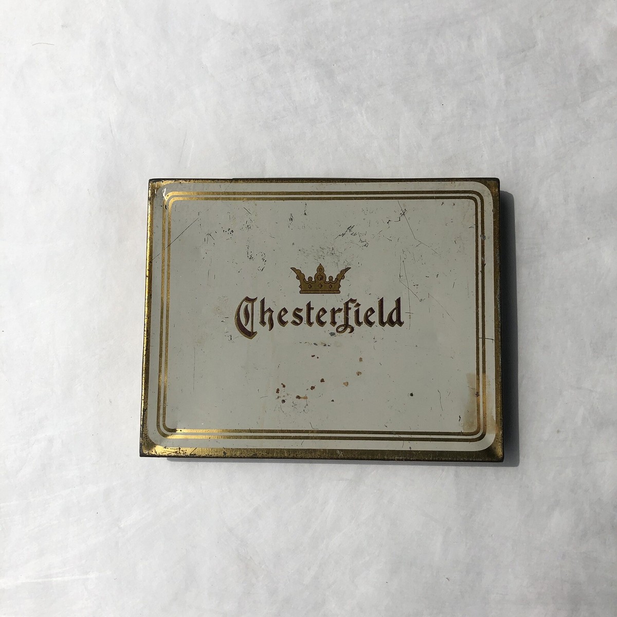 vintage chesterfield cigarette tin Tobacco Tin, Retro Metal Case, General Store Advertising Tinworld Tin Sign: Chesterfield Cigarettes