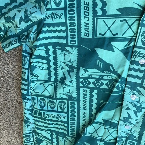 San Jose Sharks Idegy NHL Hawaiihemd Herren M Giveaway SGA 20.01.2024 Airline - Bild 4 von 10