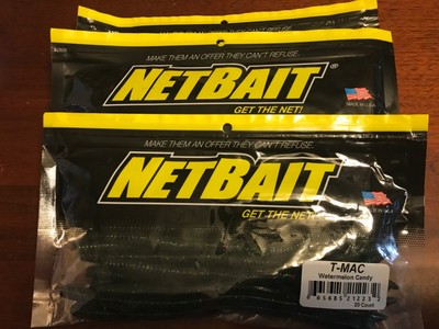 (3 packs) Ned Bait T-Mac 6.5'' Finess Worm (20 pk) Watermelon Candy