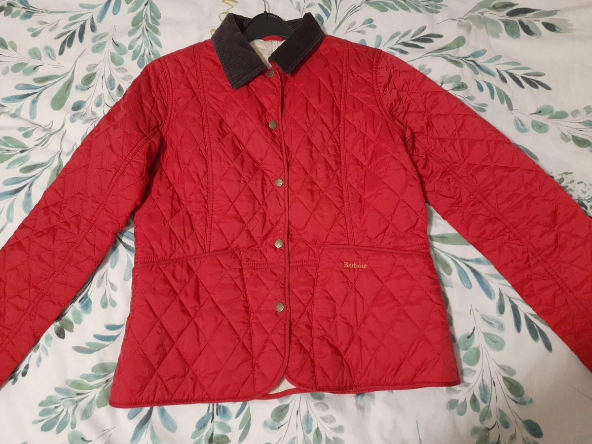 Barbour Ladies Lightweight Jacket In Fushia Pink Size 14