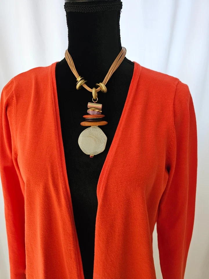 Top mujer Liz Lange naranja encubrimiento talla L T282 Foto 2 de 4