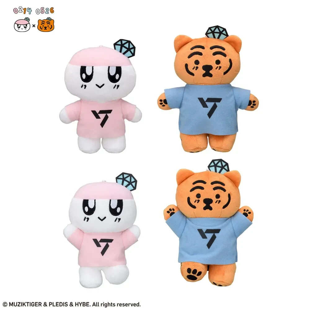 Seventeen Bongbongee MUZIK TIGER SET 2 Mini Plush Doll toy 12cm