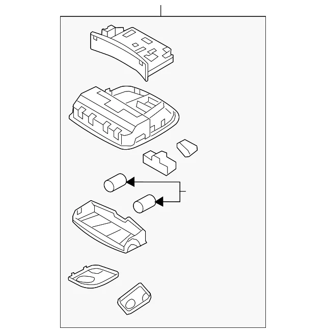 Genuine Hyundai Map Lamp Assembly 92800-C1000-TTX