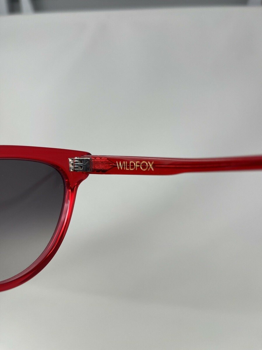 WILDFOX Sunglasses Le Femme Cat Eye Red Frame Rare | eBay display picture 3
