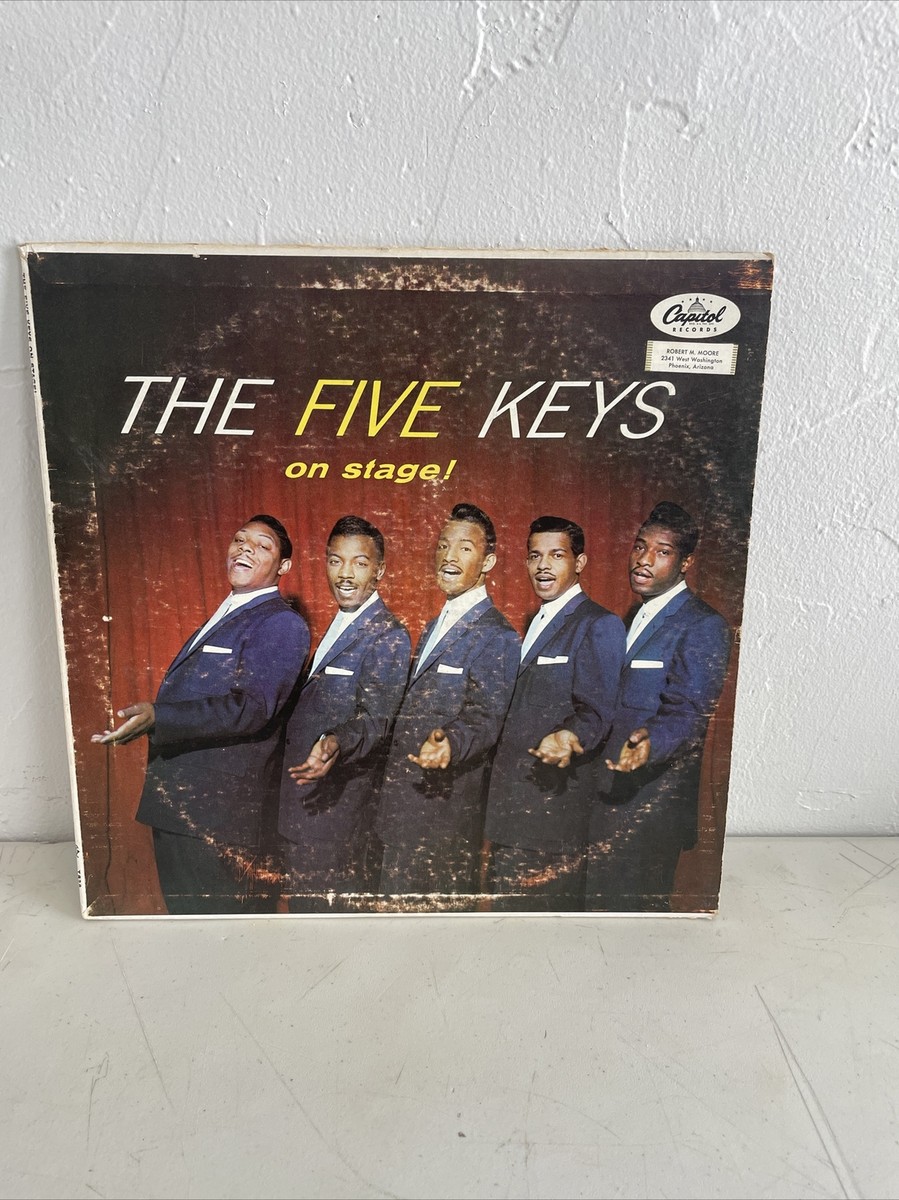 英LP Five Keys On Stage! T828 CAPITOL /00260 The Five Keys LP “On Stage!” ~ Capitol 828 ~ Orig Mono Used