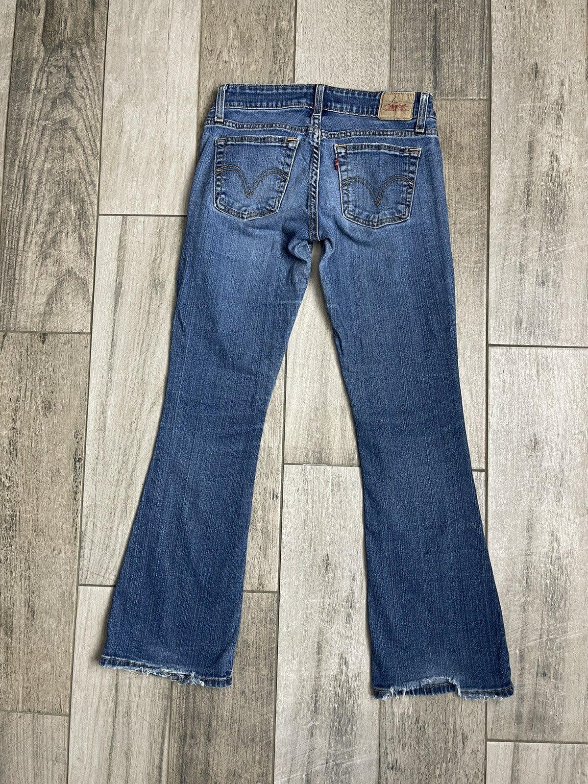 Levis 527 Boot Cut Too Super Low Vintage Jeans Wo… - image 2