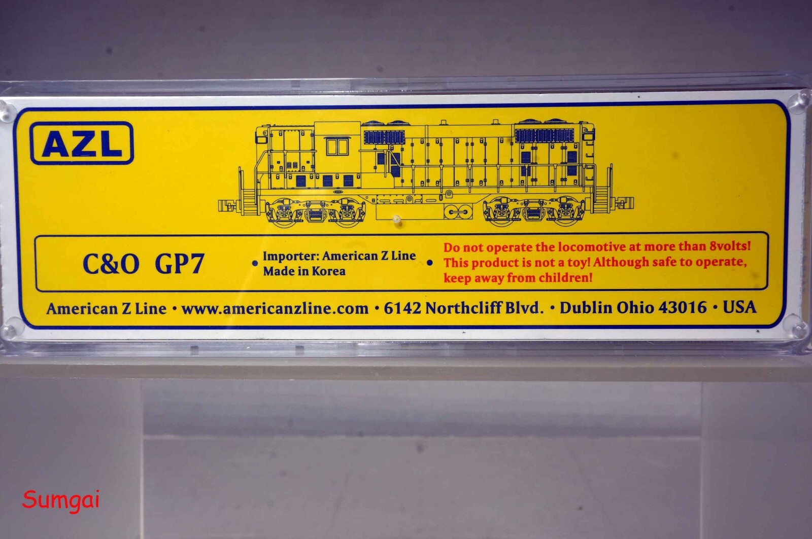 AZL Z Scale Z Gauge American Z Line 62023 EMD GP7 Chesapeake & Ohio