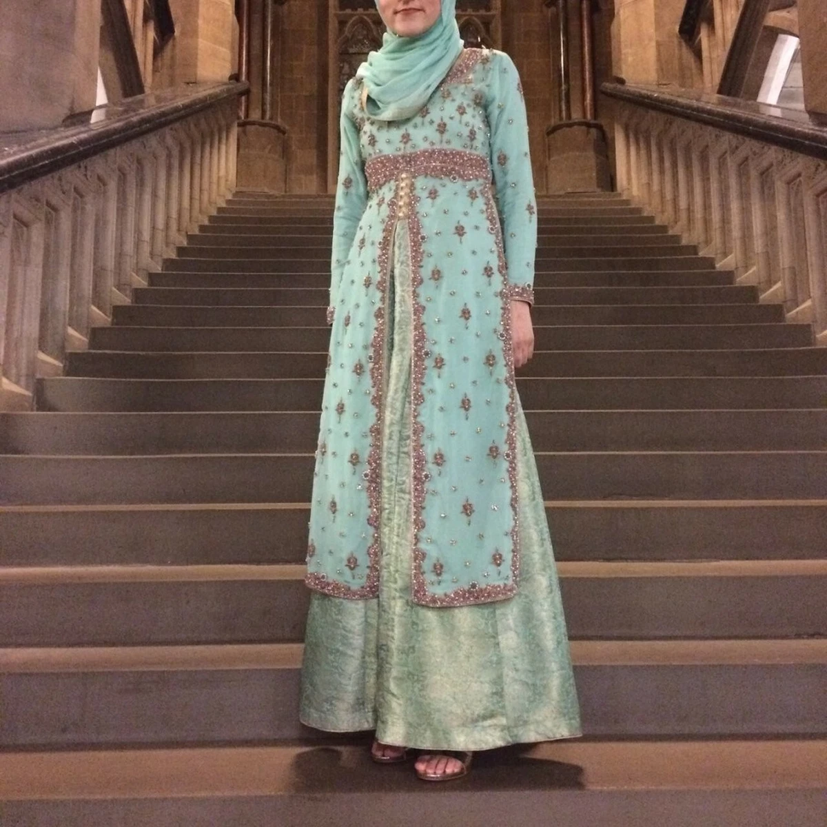 Beautiful Mint Green Lehenga Small 6 8 10 Wedding Guest Bridesmaid