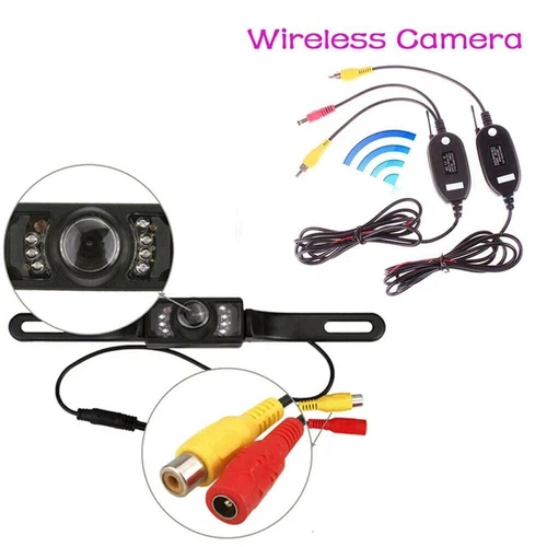 Car rear-view wireless HD camera Parking system Night vision + 5" display - Picture 11 of 12