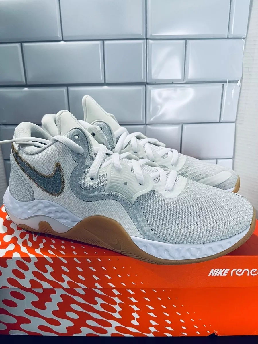 NEW Nike Renew Elevate II Summit White Basketball Shoes CW3406